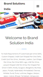 Mobile Screenshot of brandsolutionsindia.com